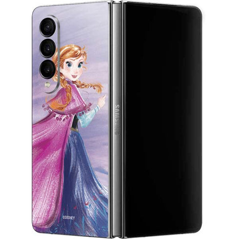 Disney Frozen Anna Sketch Art Galaxy Z Fold4 5G Skin